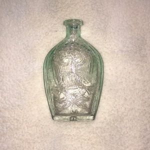 Liberty w/Eagle & Flag & Cannon Glass Bottle/Vase